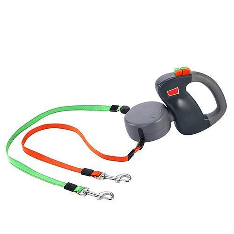 Ultimate Freedom Retractable Dual Pet Dog Walking Leash